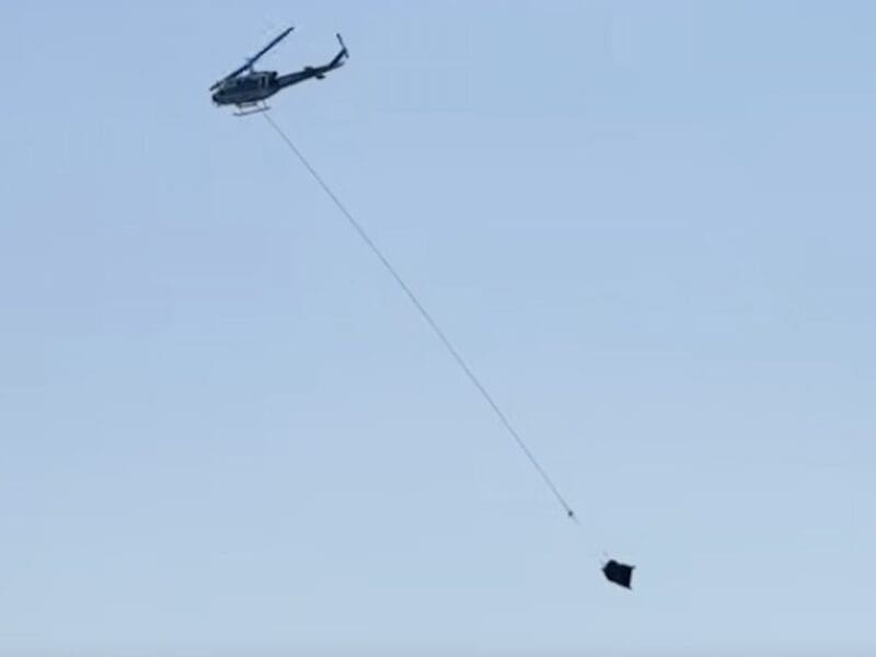 Washington DNR airlifts boats out of Puget Sound.